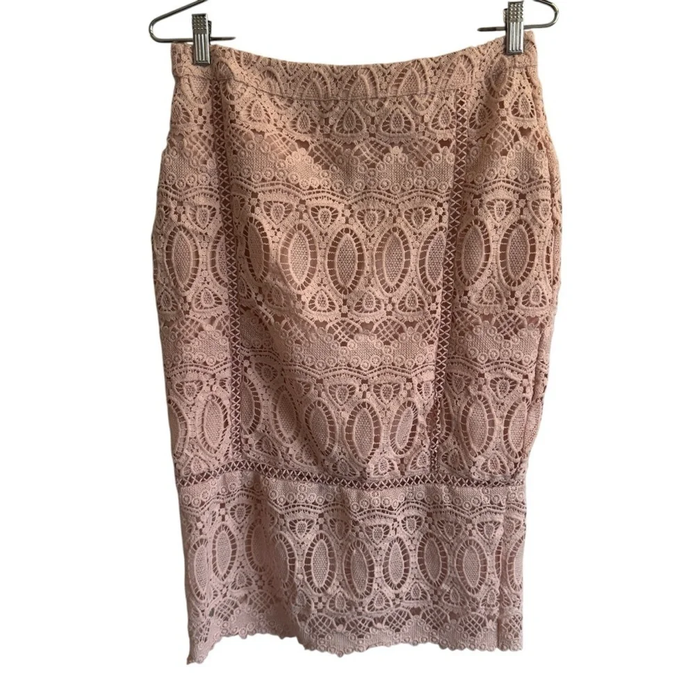 J.O.A. Blush Pink Two Piece Skirt + Top Set, Size M/L